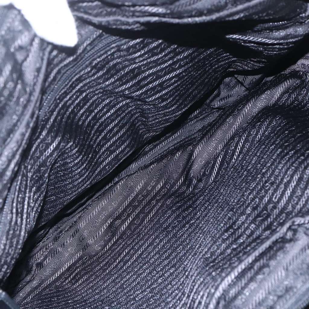 Prada Convertible Front Zip Briefcase Black Good condition - Box View