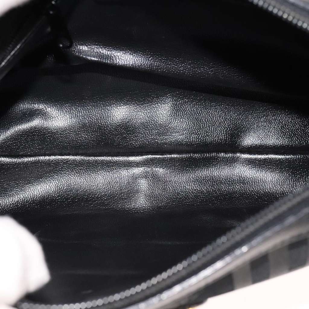 Burberry Nova check Pochette Black Canvas Good condition - Box View