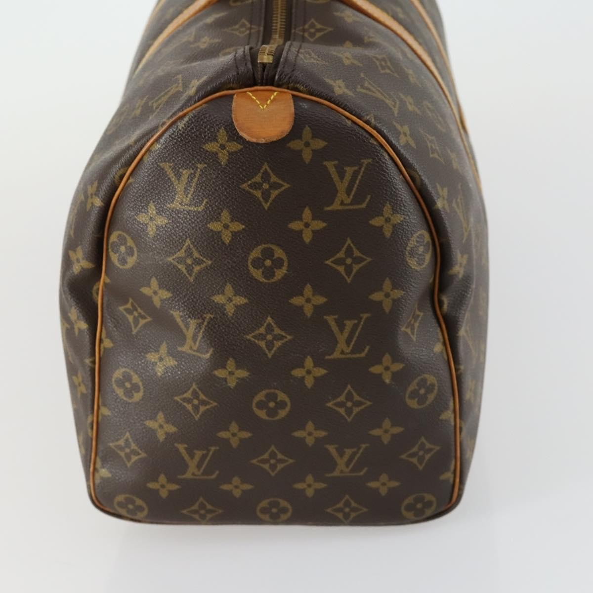 Louis Vuitton Keepall Bag Brown Canvas Fair condition - Model View
