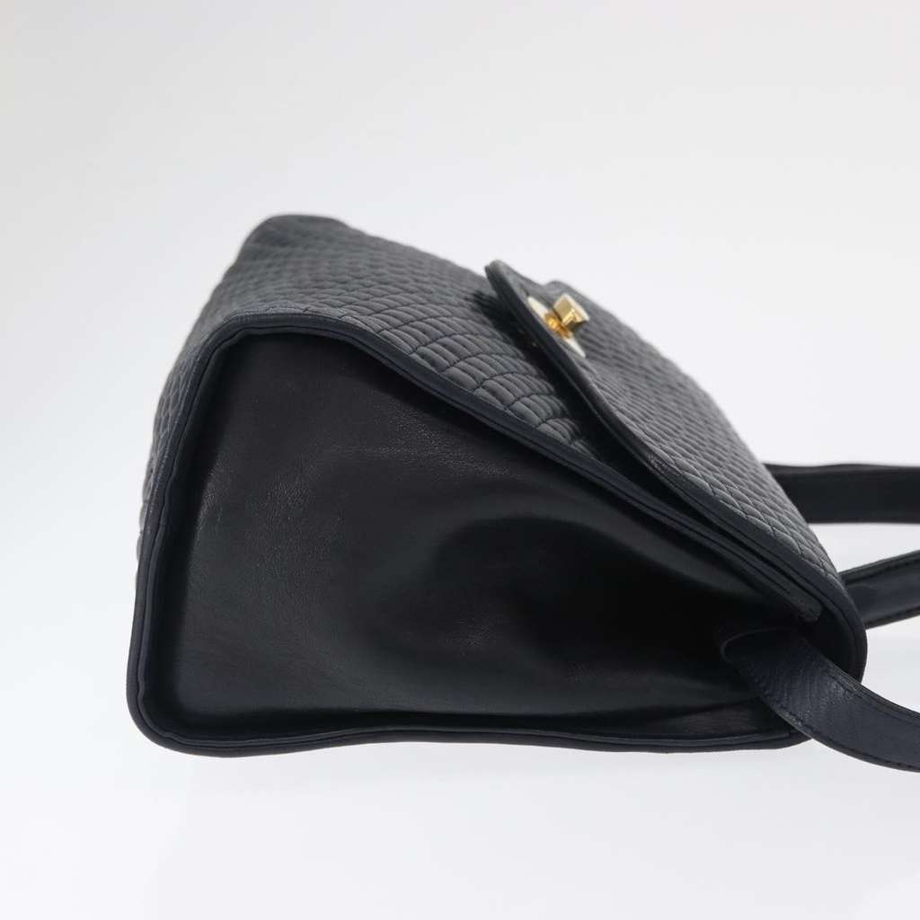 Bally Vintage Handbag Navy Leather Good condition - Inside View