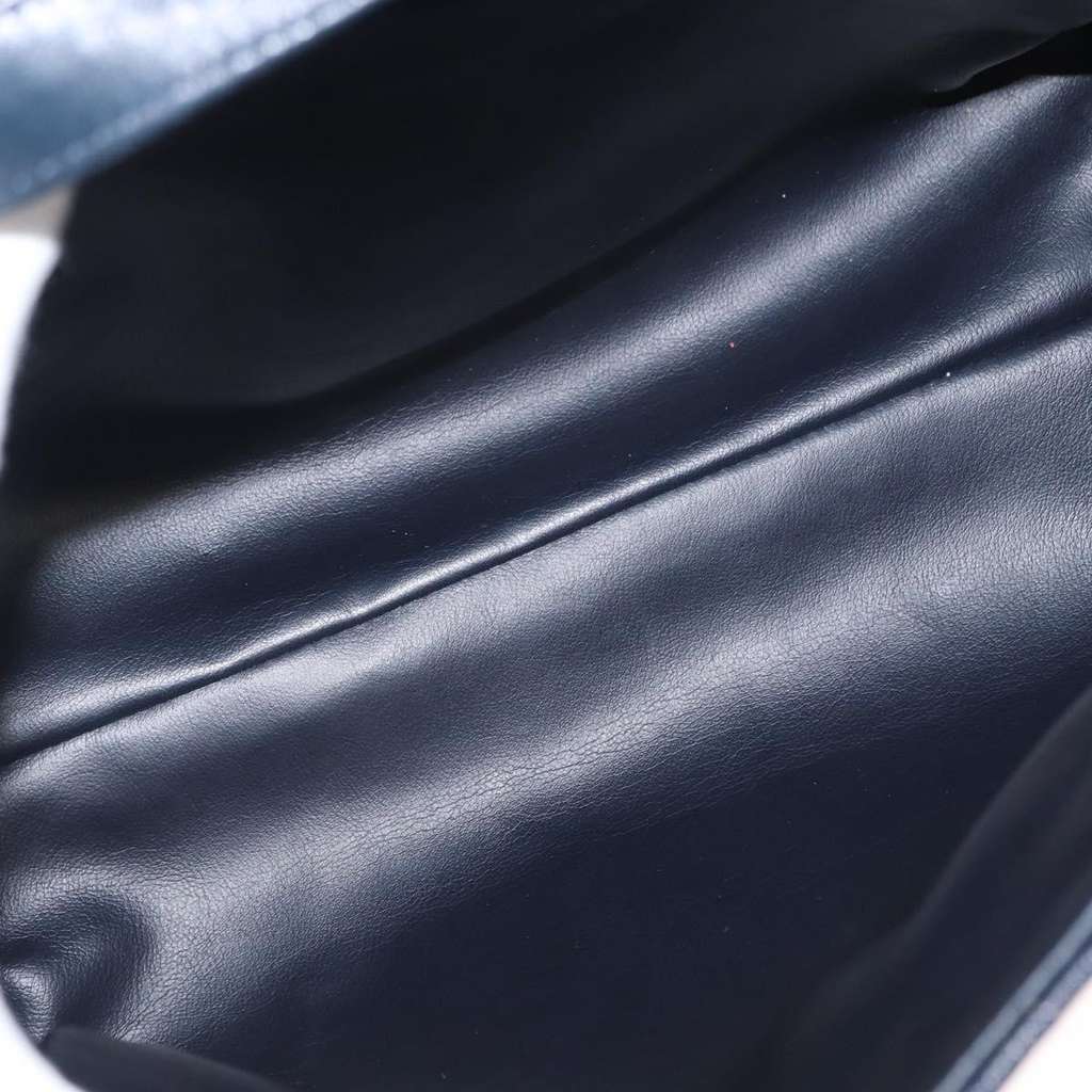 Bally Vintage Handbag Navy Leather Good condition - Box View