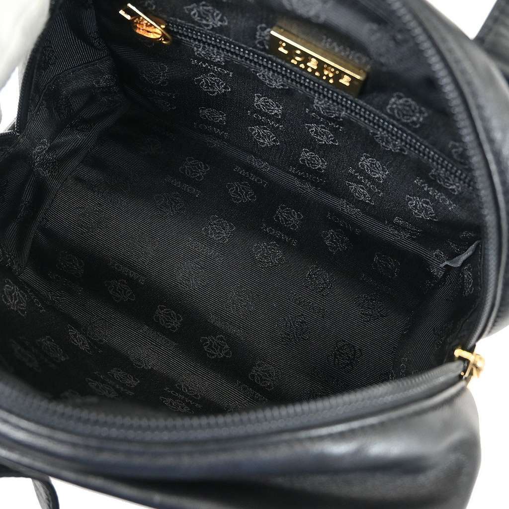 Loewe Anagram handbag Black Leather Good condition - Inside View
