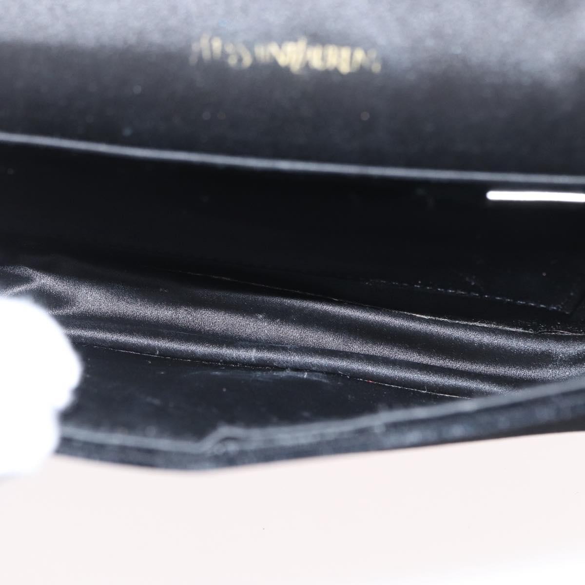 Saint Laurent Vintage Flap Crossbody Bag Black Velvet Good condition - Box View