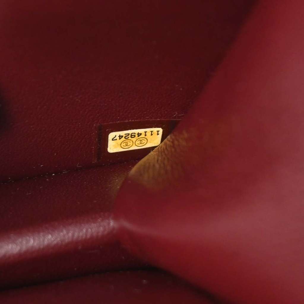 Chanel Vintage Full Flap Shoulder Bag Black Leather Good condition - Box View