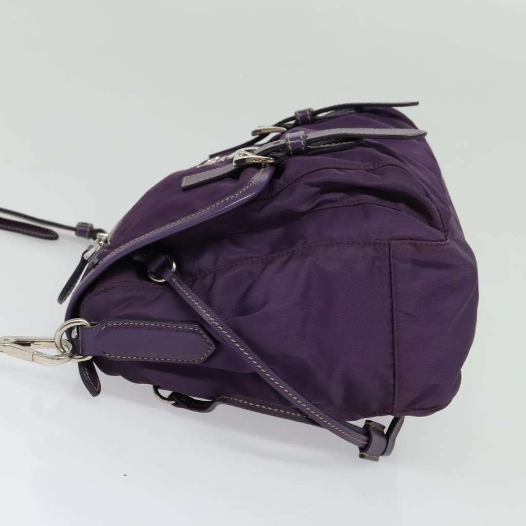 Prada Double Buckle Flap Camera Bag Purple Good condition - Inside View