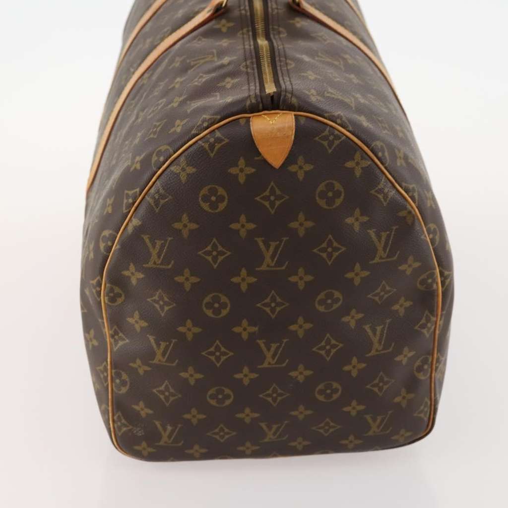 Louis Vuitton Keepall Bag Brown Canvas Fair condition - Model View