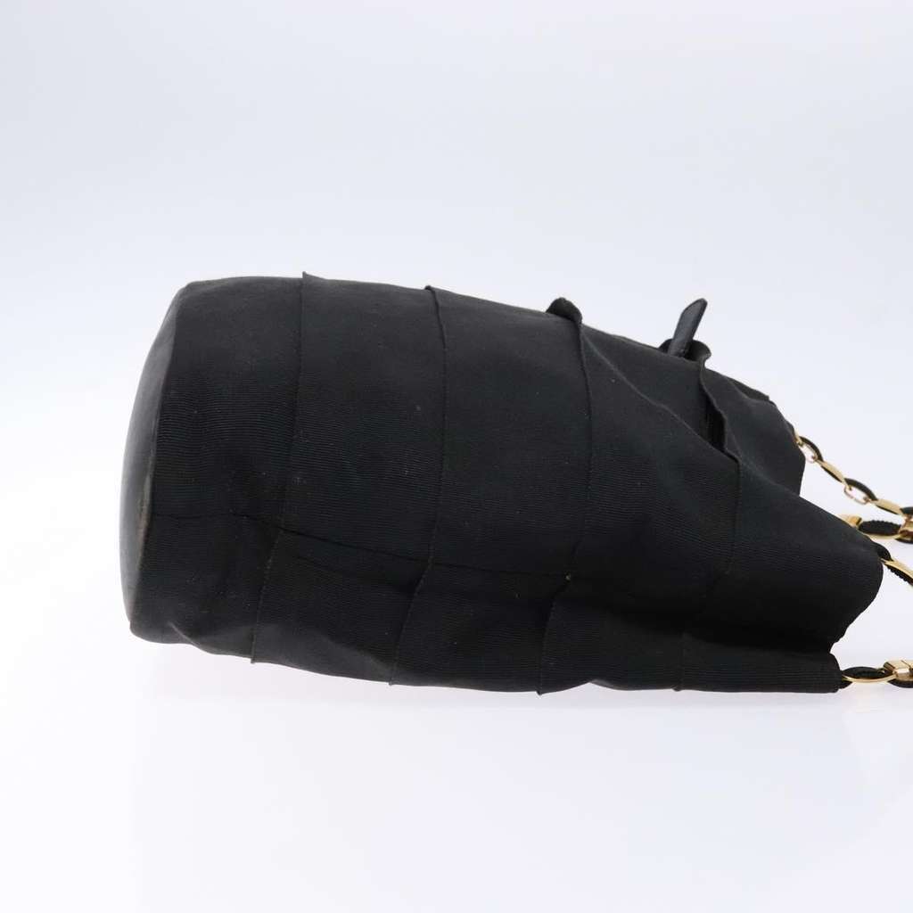 Salvatore Ferragamo Vala Shoulder Bag Black Canvas Good condition - Inside View