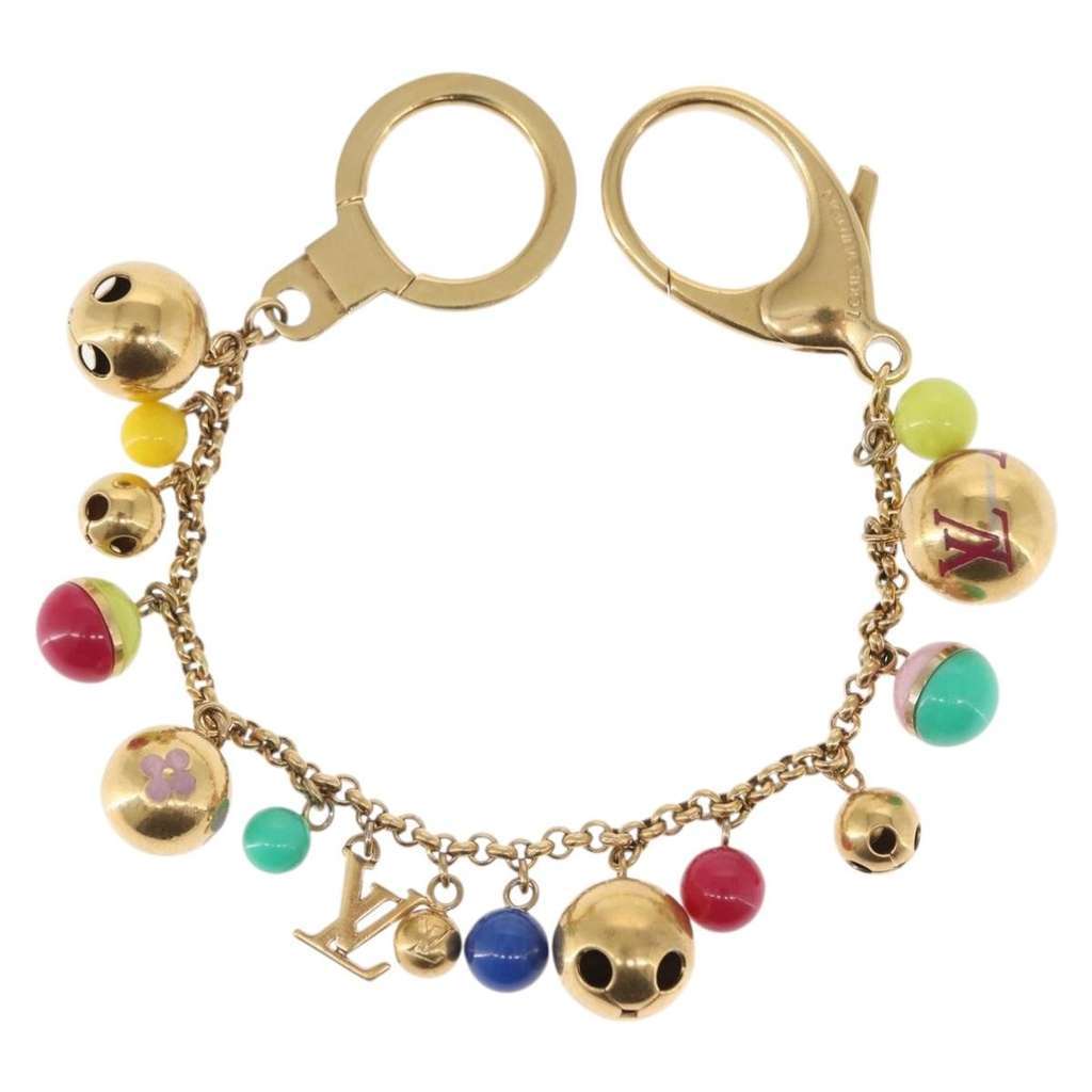 Louis Vuitton Chaine Grelots Bag Charm and Key Holder Gold Metal Good condition - Back View