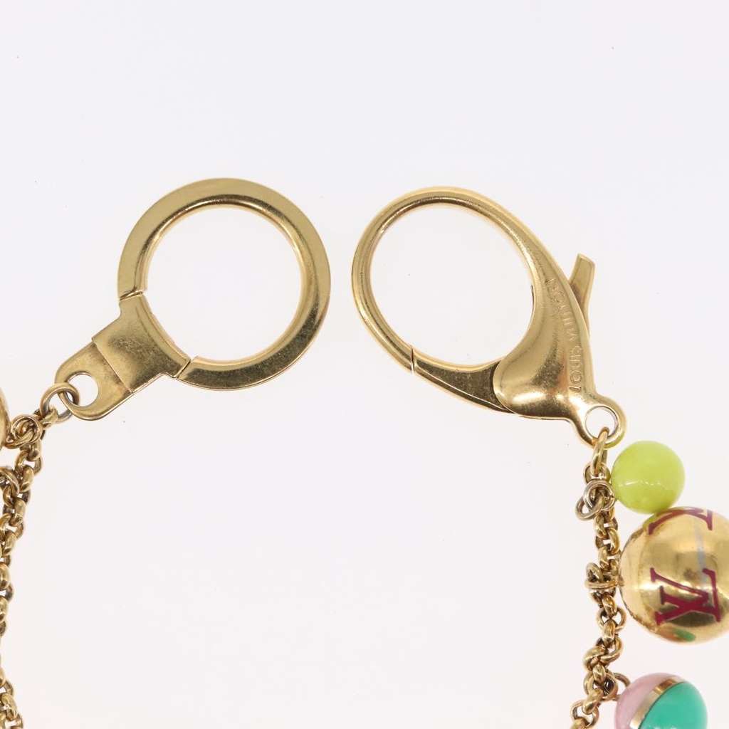 Louis Vuitton Chaine Grelots Bag Charm and Key Holder Gold Metal Good condition - Box View
