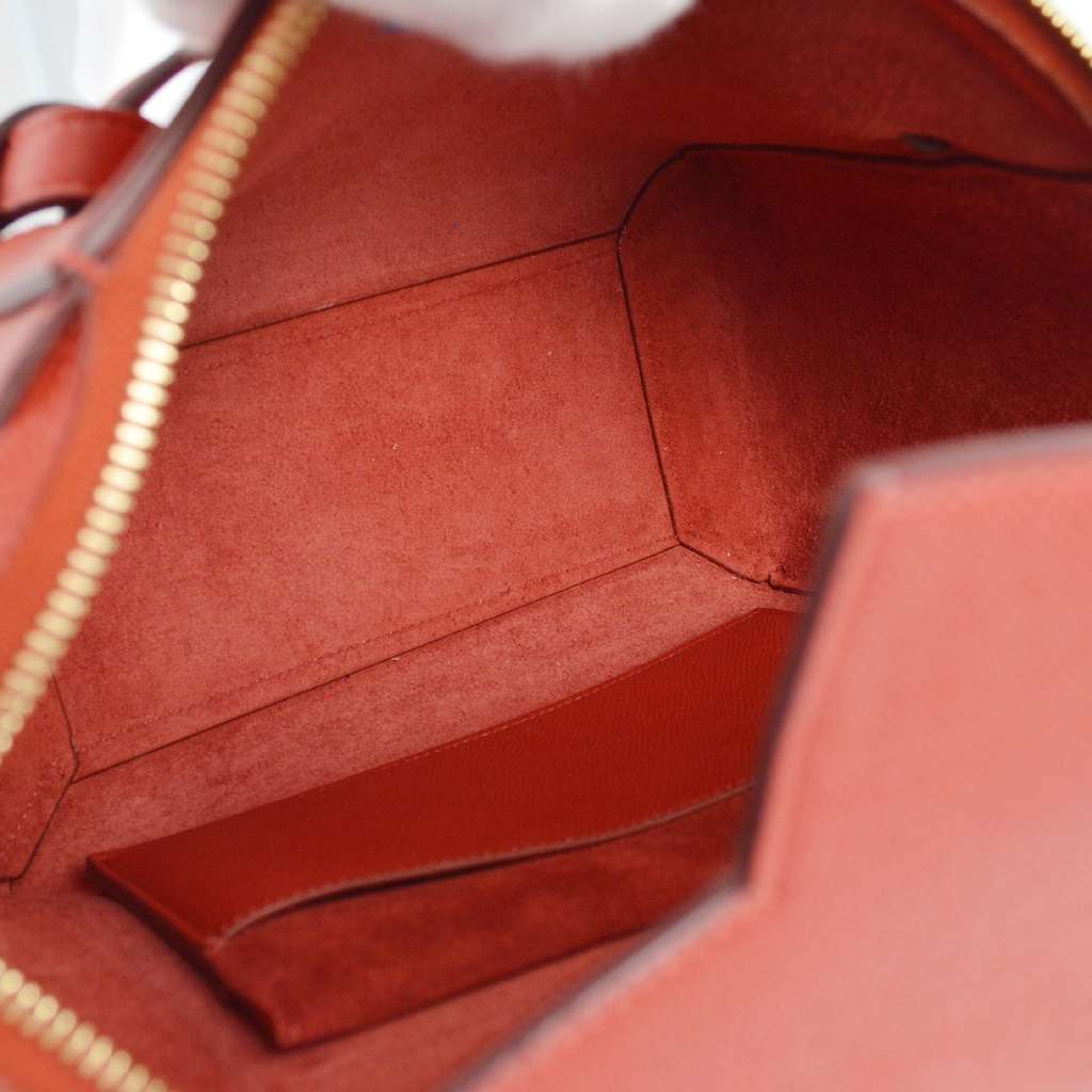 Celine Belt Bag Red Leather Good condition - Inside View