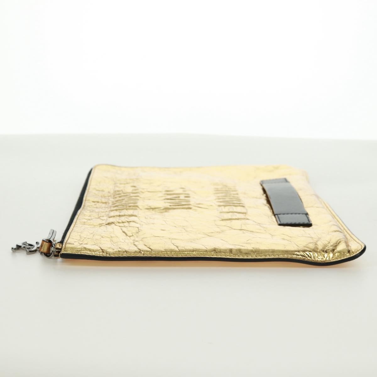 Chanel Feminine Pouch Gold Leather Good condition - Inside View