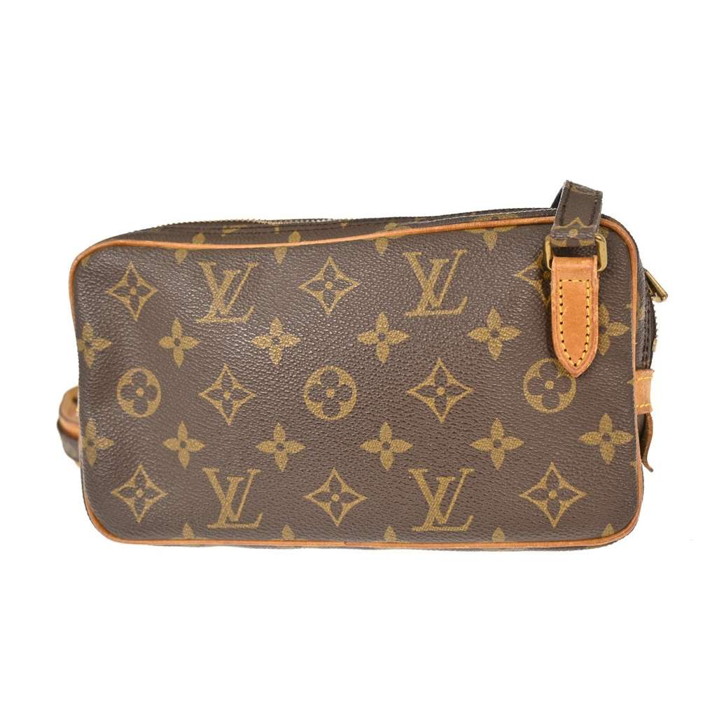 Louis Vuitton Pochette Marly Bandouliere Bag Brown Canvas Good condition - Back View