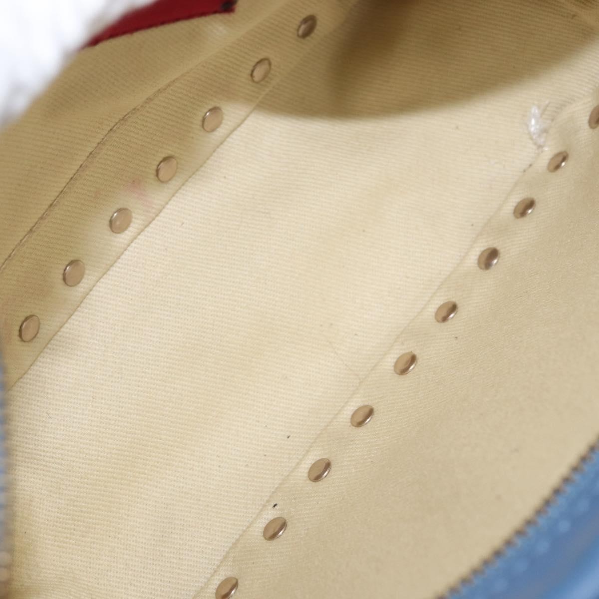 Valentino Garavani Rockstud Camera Crossbody Bag Blue Leather Good condition - Box View