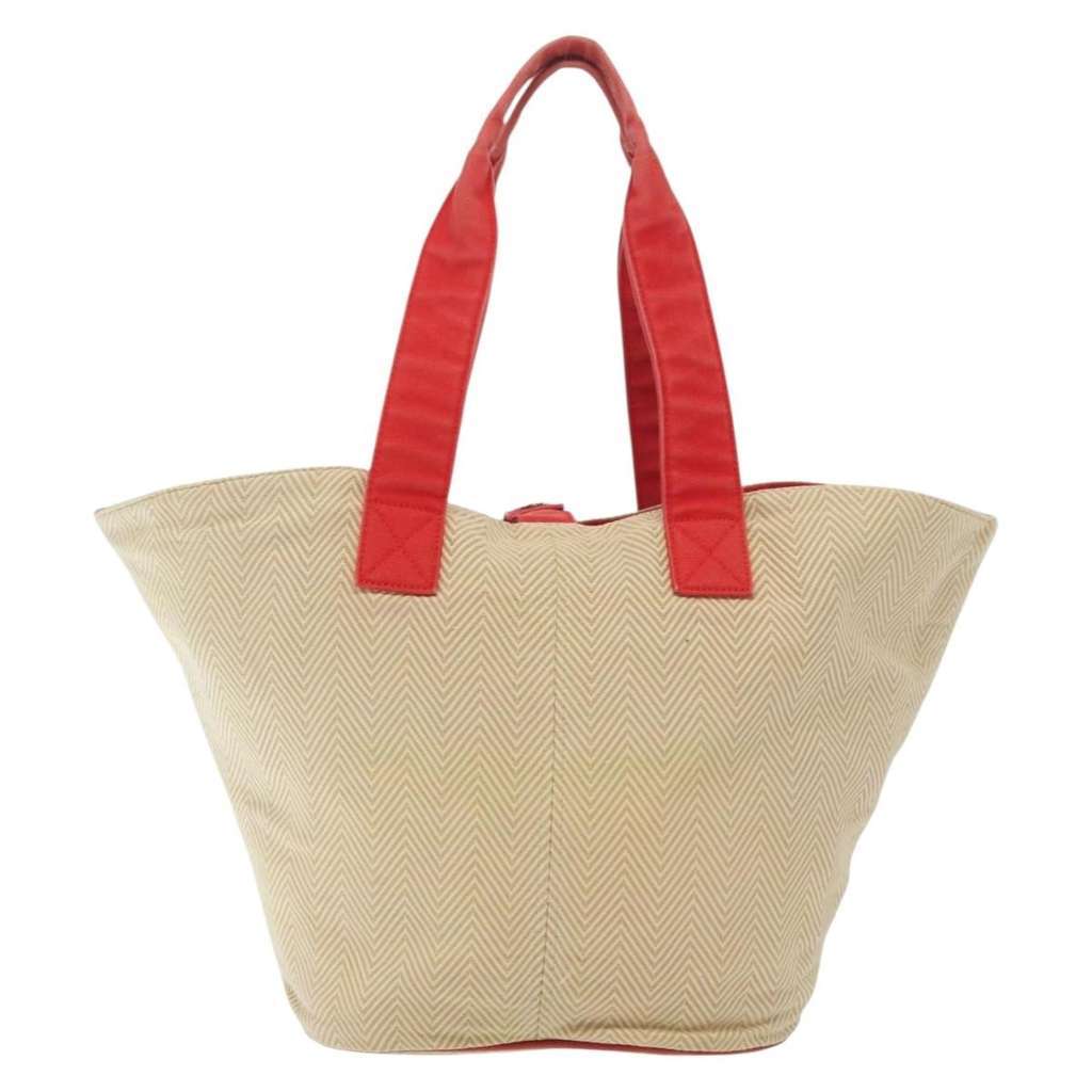 Hermès Panier De Plage Handbag Beige Canvas Good condition - Back View