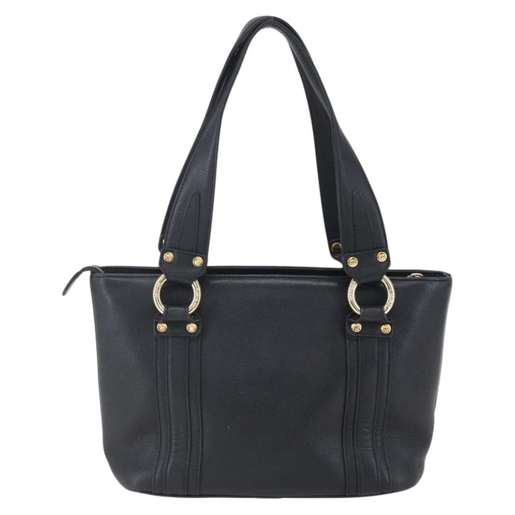 Mcm Vintage tote Black Leather Good condition - Back View