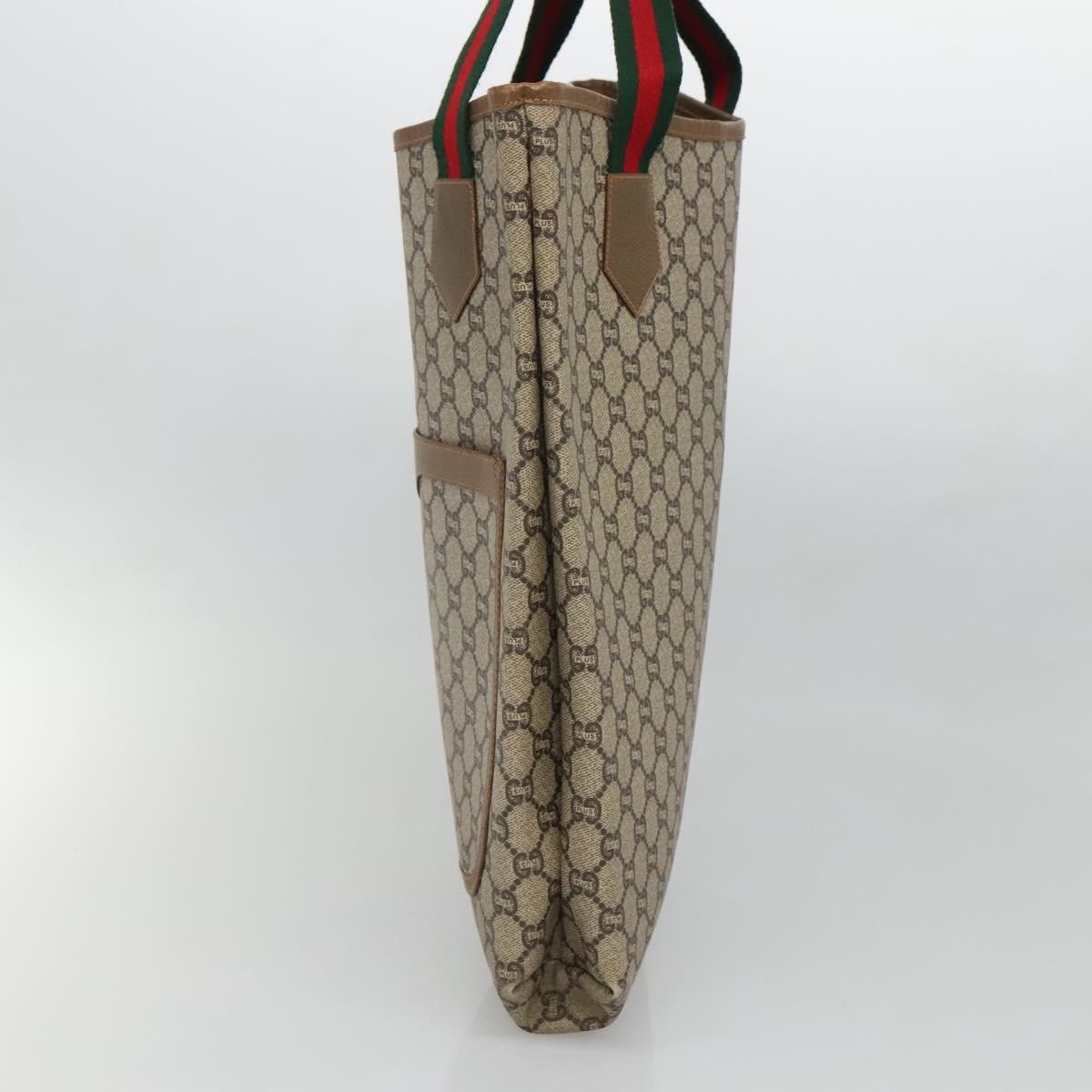Gucci Vintage Web Strap Tote Beige Canvas Good condition - Model View