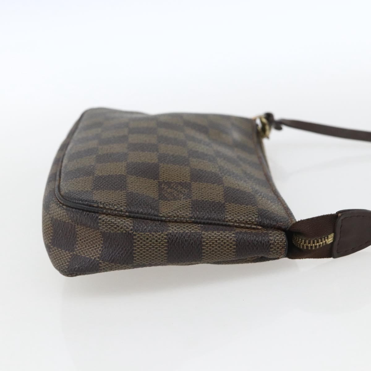 Louis Vuitton Pochette Accessoires NM Brown Canvas Fair condition - Model View