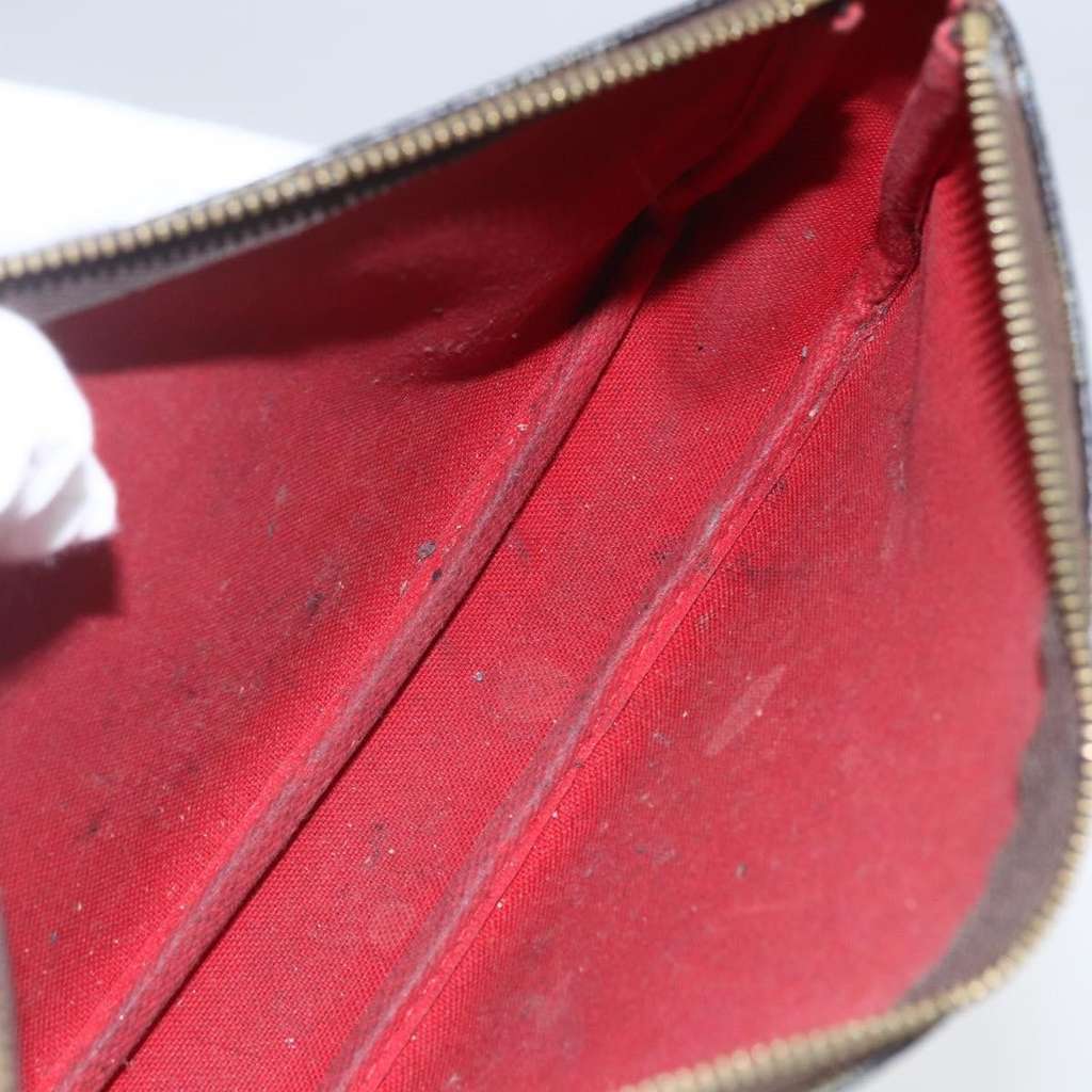 Louis Vuitton Pochette Accessoires NM Brown Canvas Fair condition - Box View