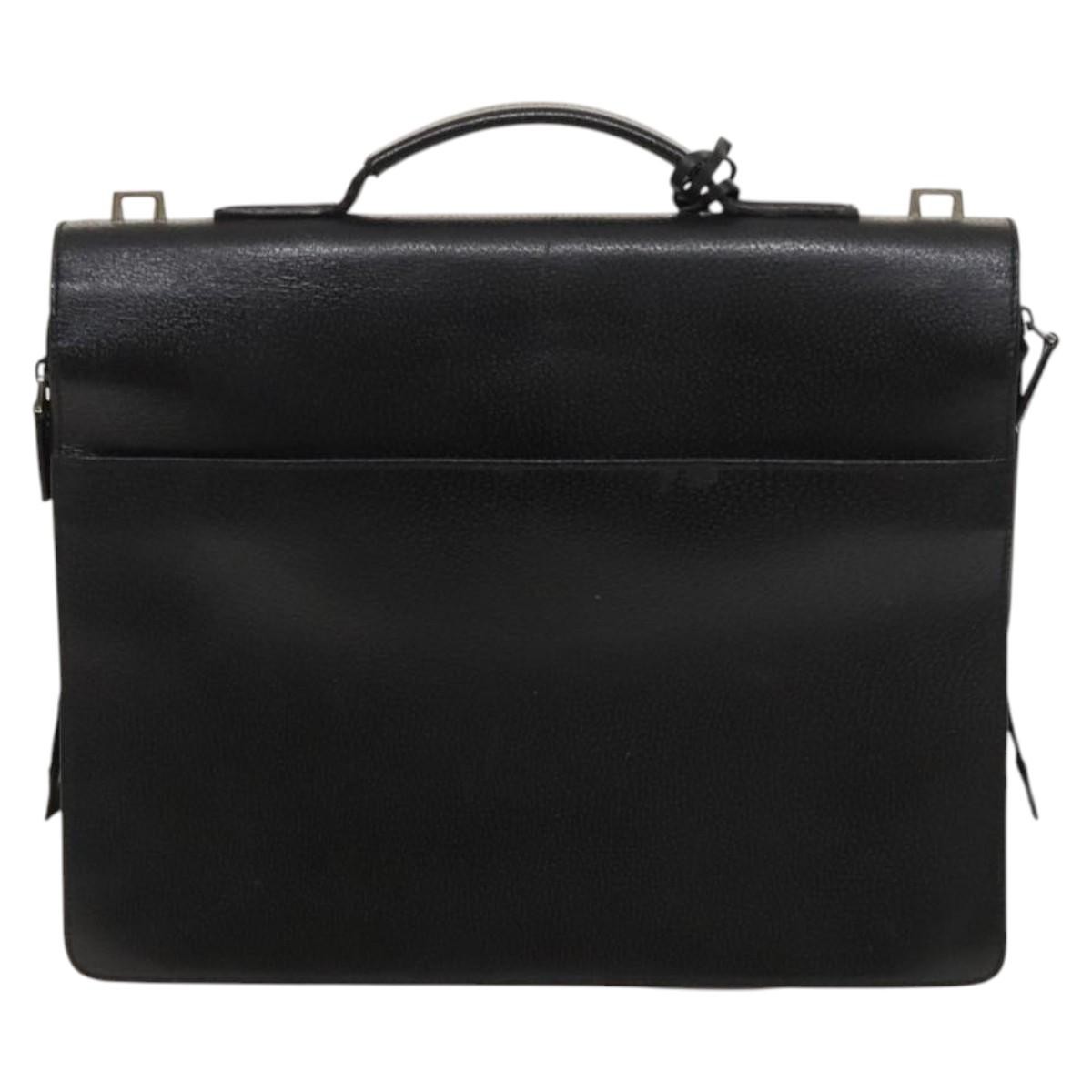 Gucci Briefcase Black Leather Good condition - Back View