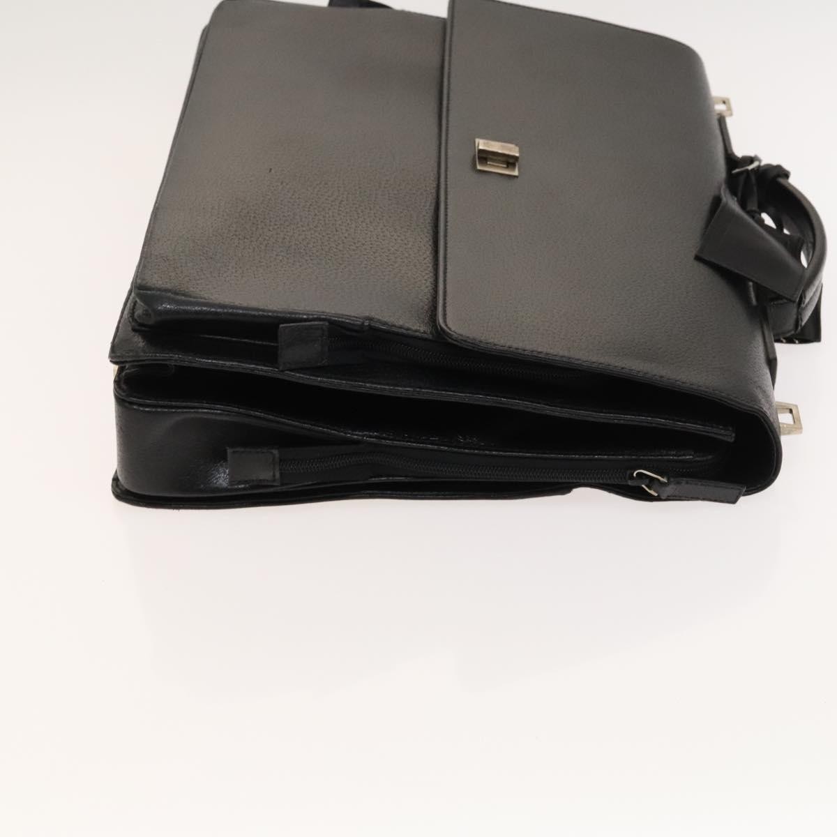 Gucci Briefcase Black Leather Good condition - Inside View