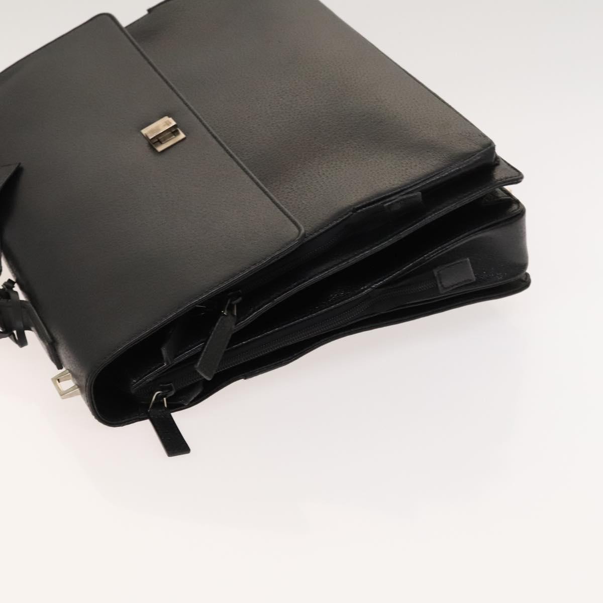 Gucci Briefcase Black Leather Good condition - Model View
