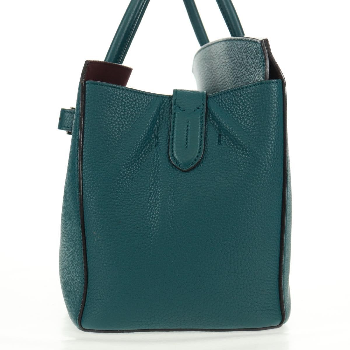 Bally Vintage Handbag Green Leather Good condition - Inside View