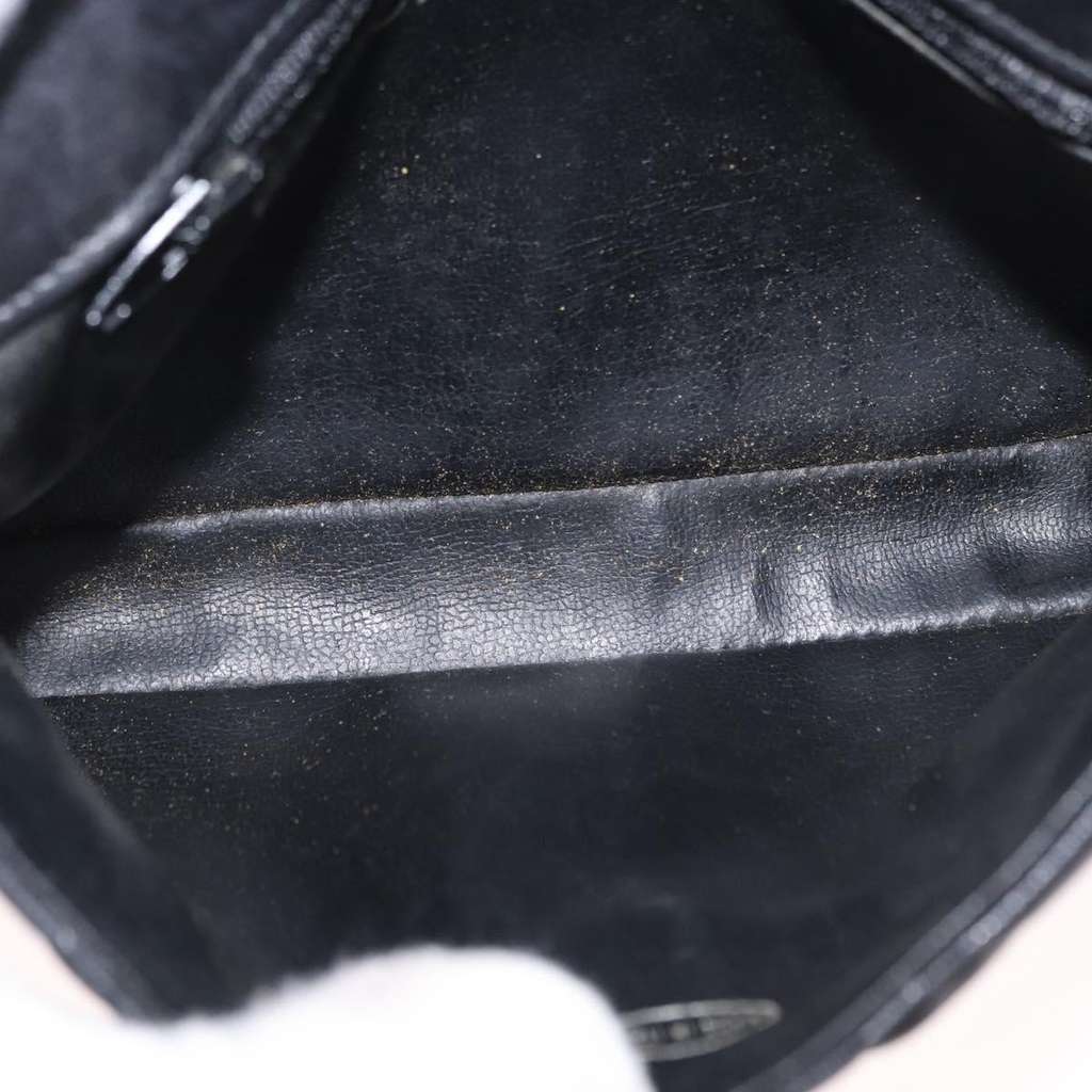 Chanel Chain Envelope Belt Bag Black Leather Fair condition - Box View