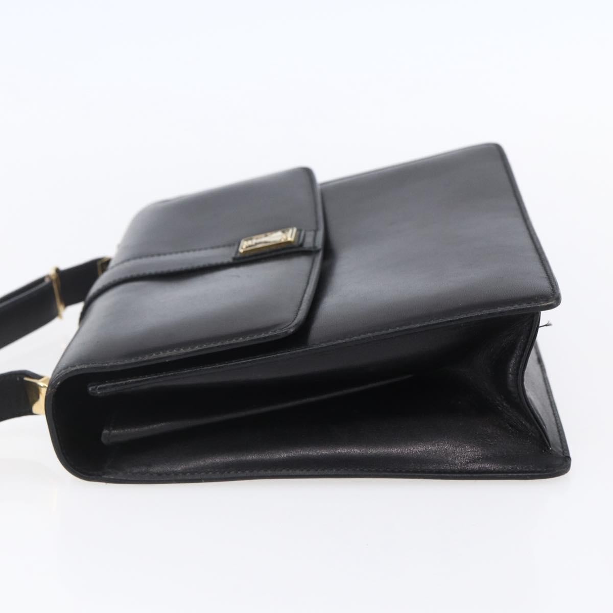 Burberry Vintage Shoulder Bag Black Leather Good condition - Inside View
