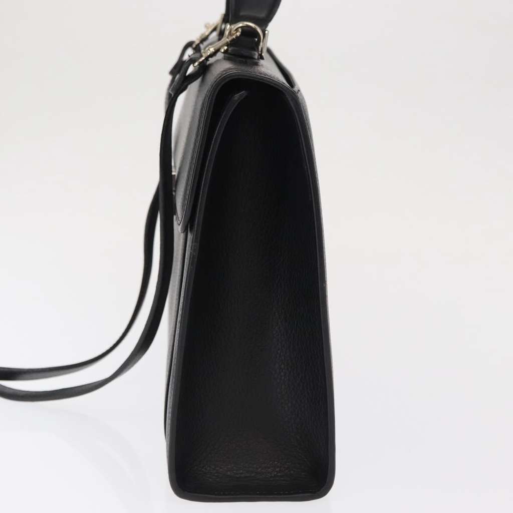 Burberry Vintage Briefcase Black Leather Good condition - Inside View