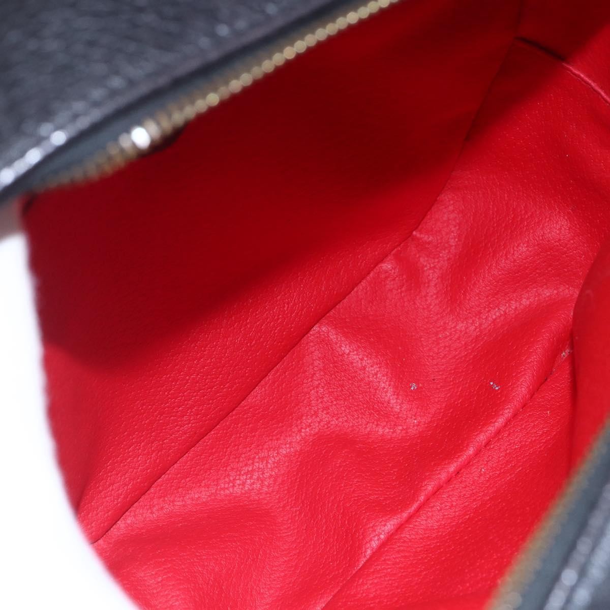 Celine Vintage Triomphe Shoulder Bag Black Leather Good condition - Box View