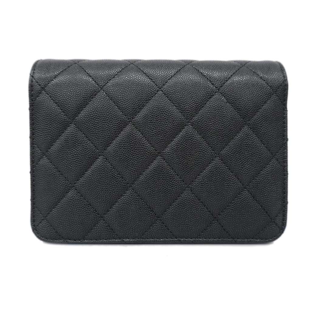 Chanel Chanel Matelassé Cuir Noir Black Leather Very good condition - Back View