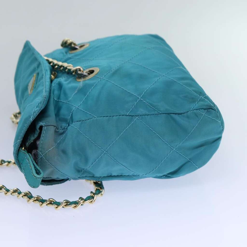 Prada Chain Shoulder Bag Blue Good condition - Inside View