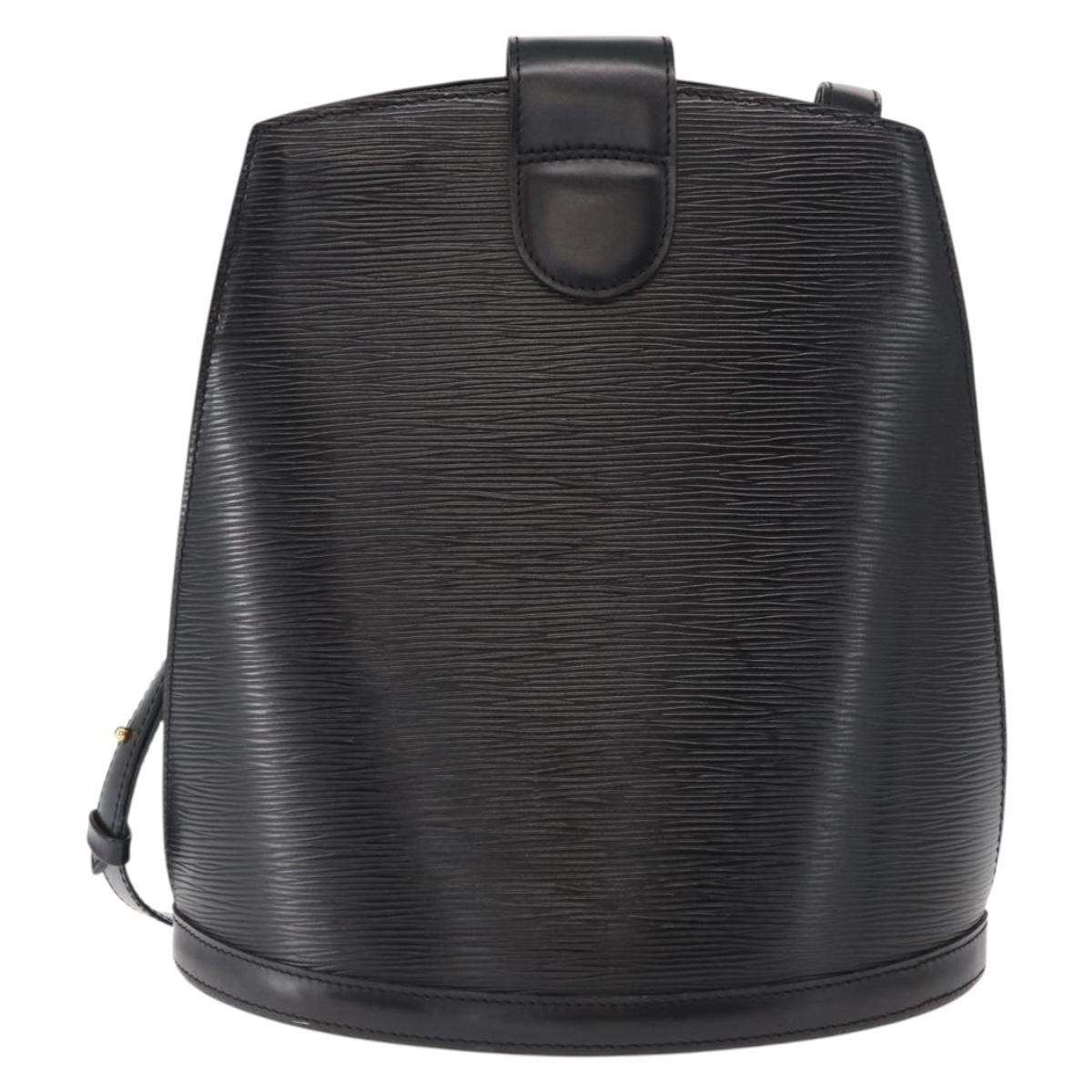 Louis Vuitton Cluny Shoulder Bag Black Leather Good condition - Back View