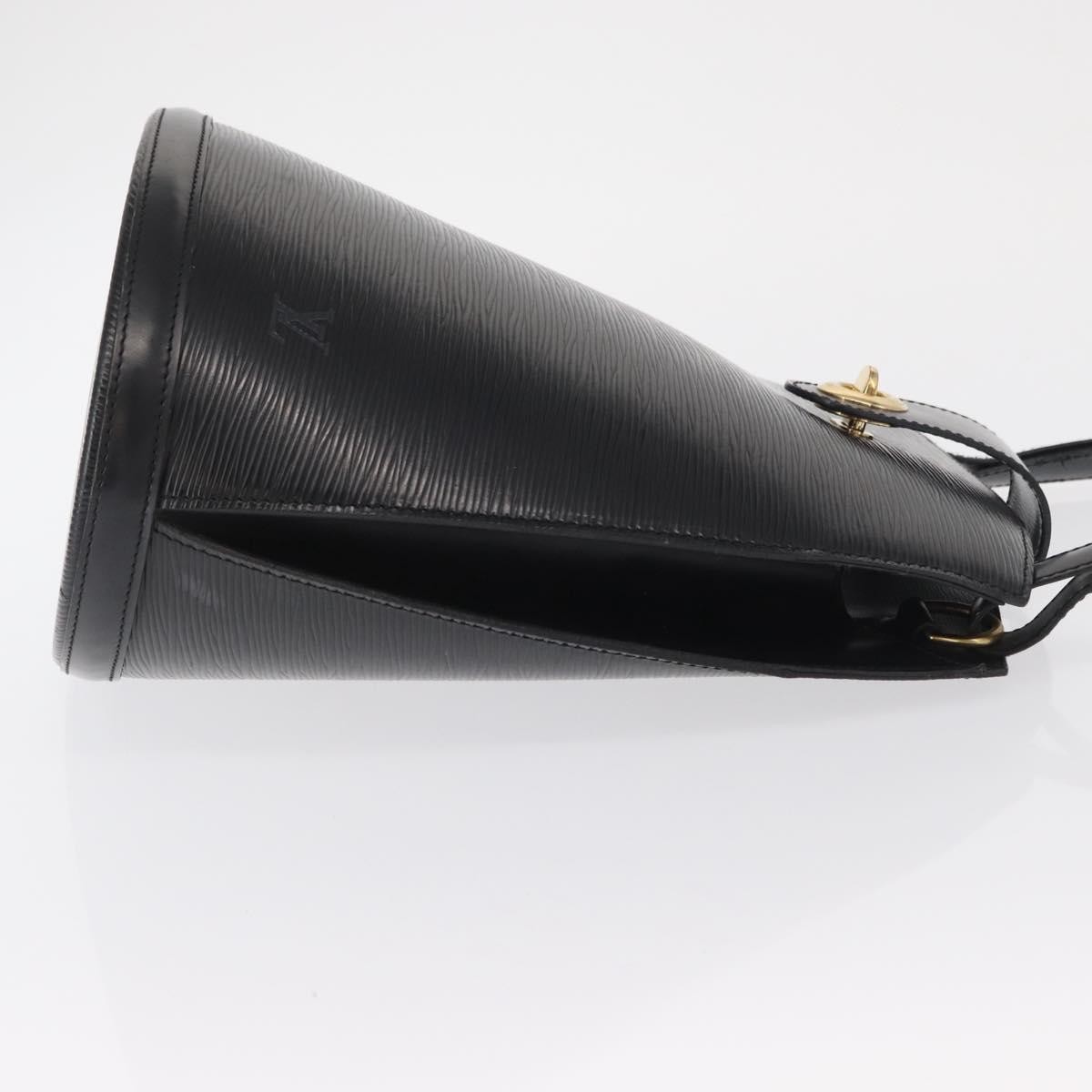 Louis Vuitton Cluny Shoulder Bag Black Leather Good condition - Inside View