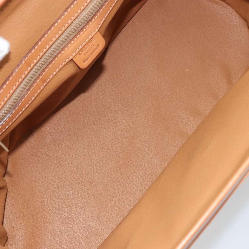 Celine Vintage Macadam Handbag Beige Canvas Good condition - Box View