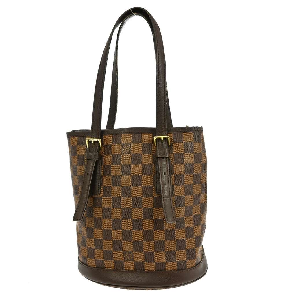 Louis Vuitton Marais Bucket Bag Brown Canvas Fair condition - Back View