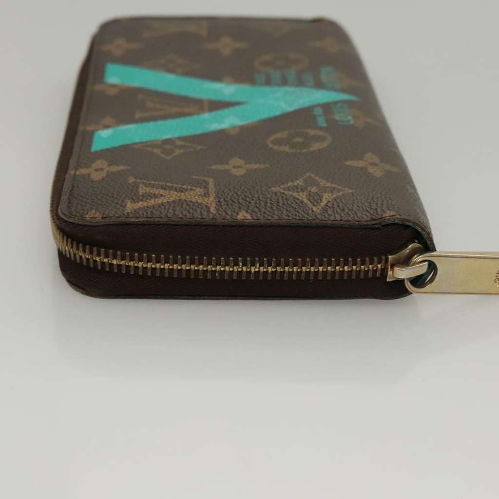 Louis Vuitton Zippy wallet Brown Canvas Good condition - Model View
