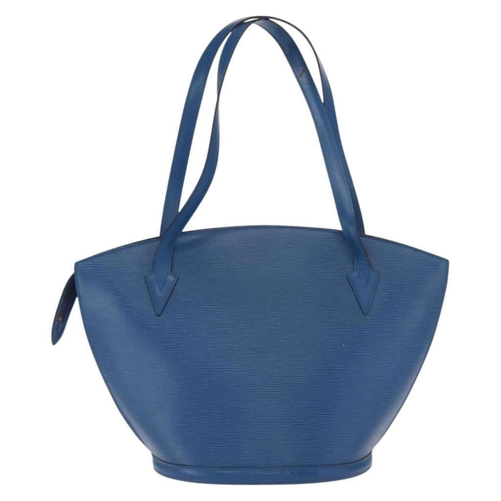 Louis Vuitton Saint Jacques Handbag Blue Leather Good condition - Back View