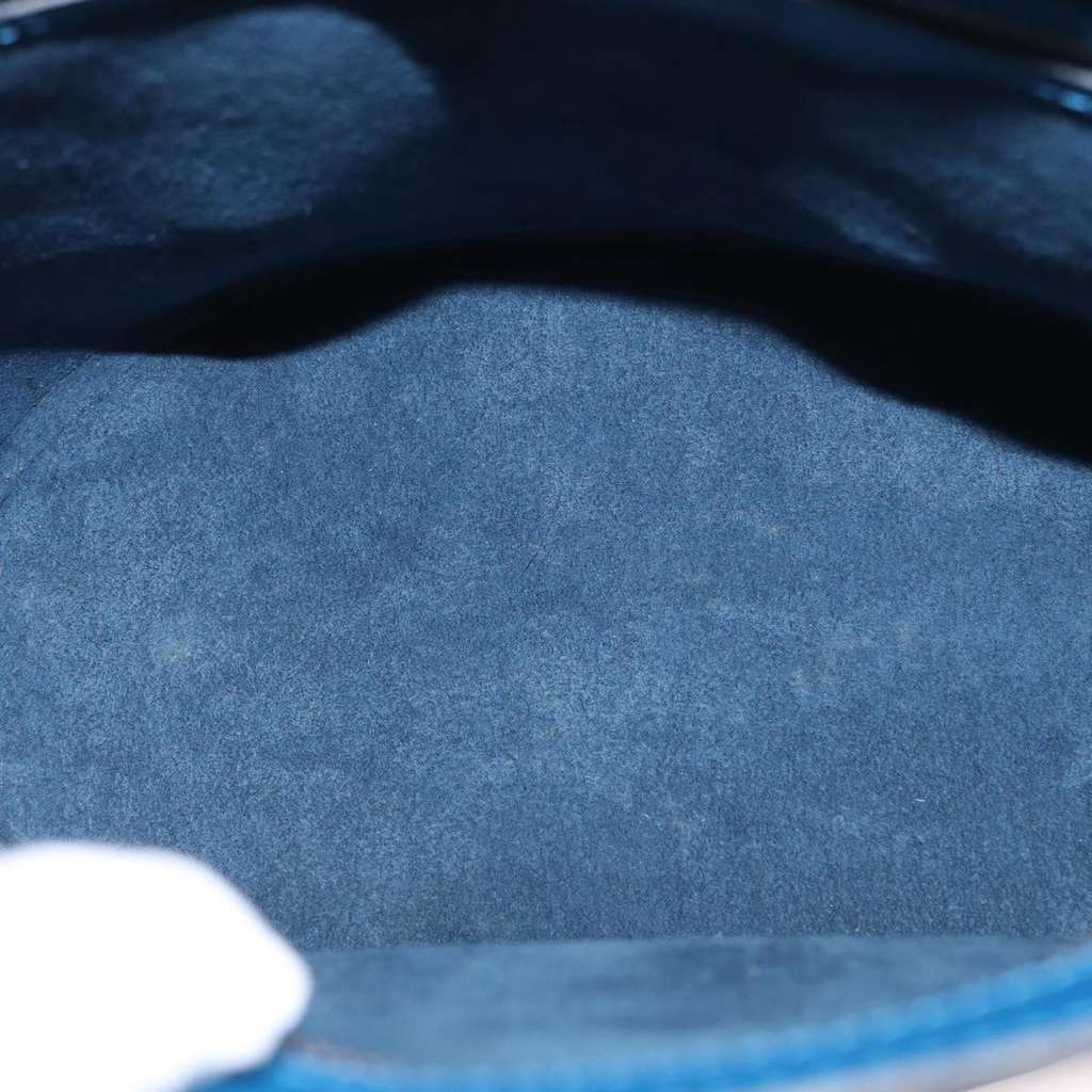 Louis Vuitton Saint Jacques Handbag Blue Leather Good condition - Box View