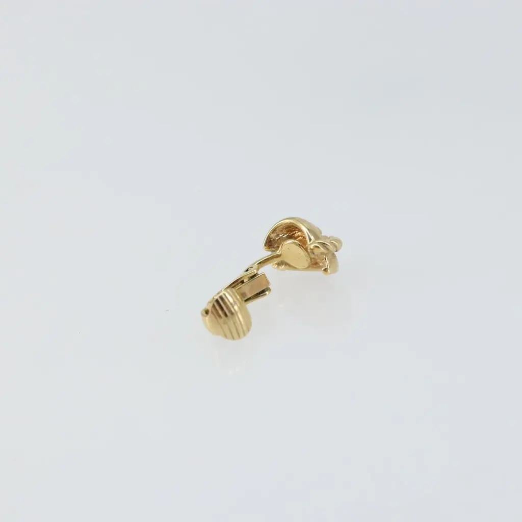 Dior Vintage clip-on earrings Gold Good - Model View