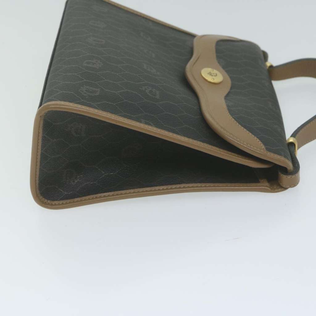 Christian Dior Vintage Honeycomb Handbag Black Canvas Good condition - Inside View