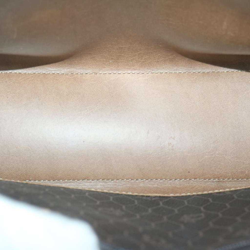 Christian Dior Vintage Honeycomb Handbag Black Canvas Good condition - Box View