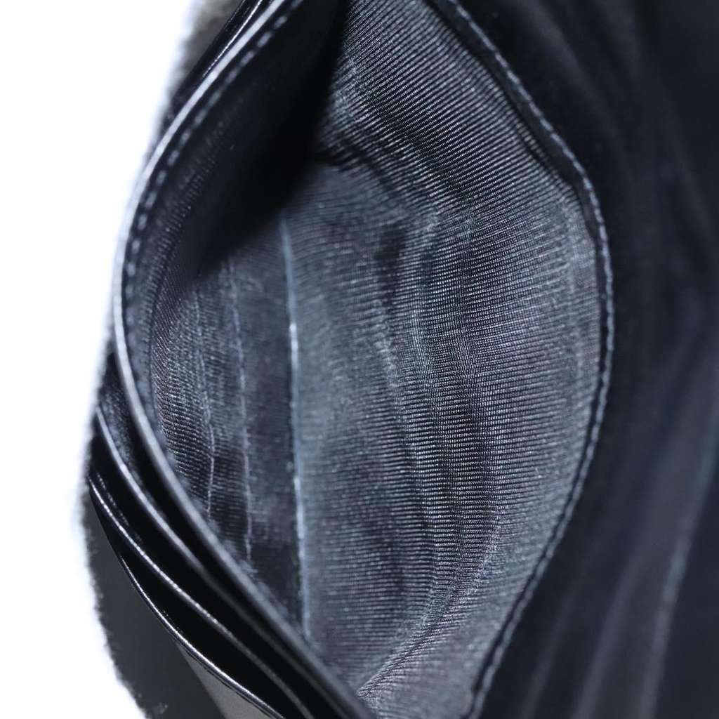 Salvatore Ferragamo Gancini Flap Wallet Black Leather Good condition - Box View