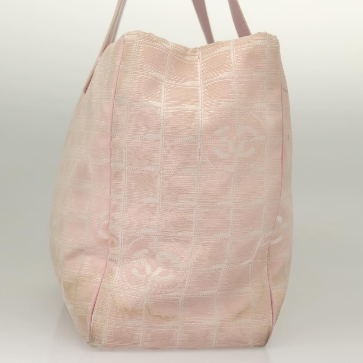 Chanel Travel Line Tote Pink Fair condition - Inside View
