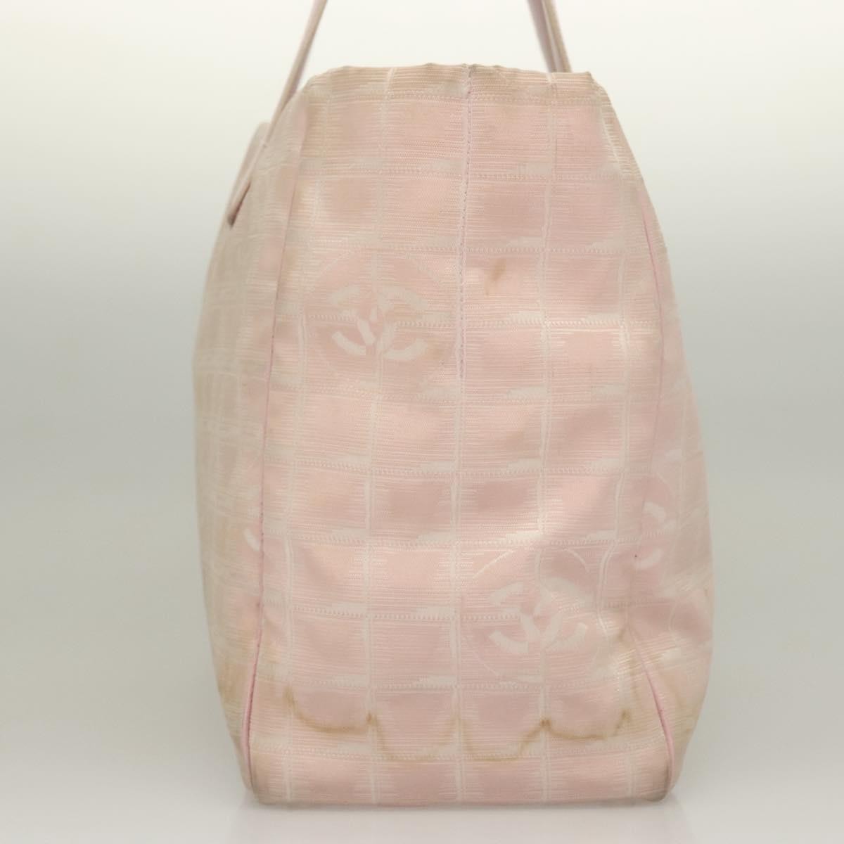 Chanel Travel Line Tote Pink Fair condition - Model View