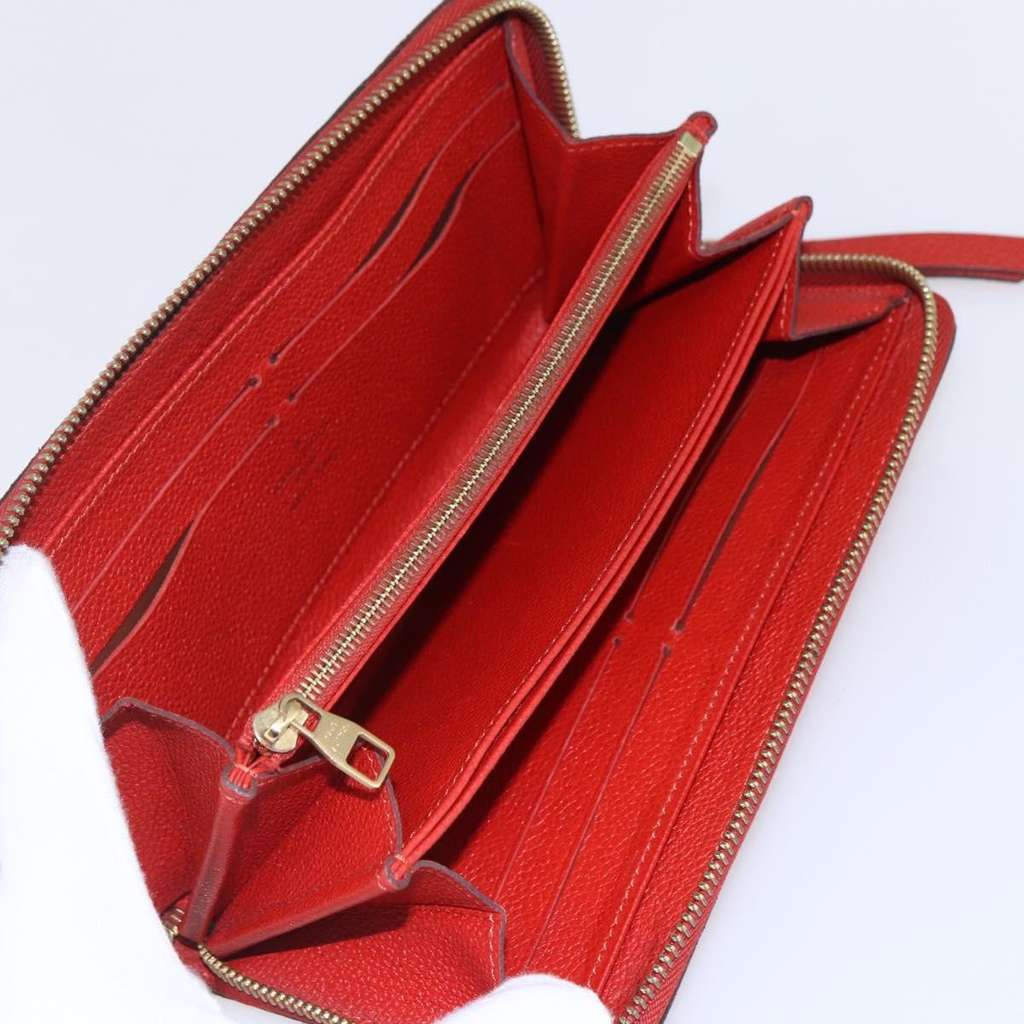 Louis Vuitton Portefeuille zippy Monogramme Empreinte Red Leather Good condition - Box View