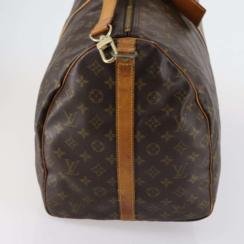 Louis Vuitton Keepall Bandouliere Bag Brown Canvas Good condition - Model View