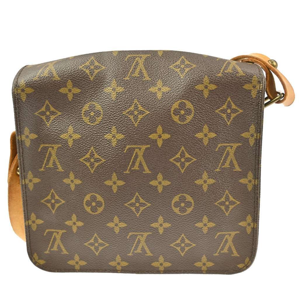 Louis Vuitton Cartouchiere Handbag Brown Canvas Fair condition - Back View