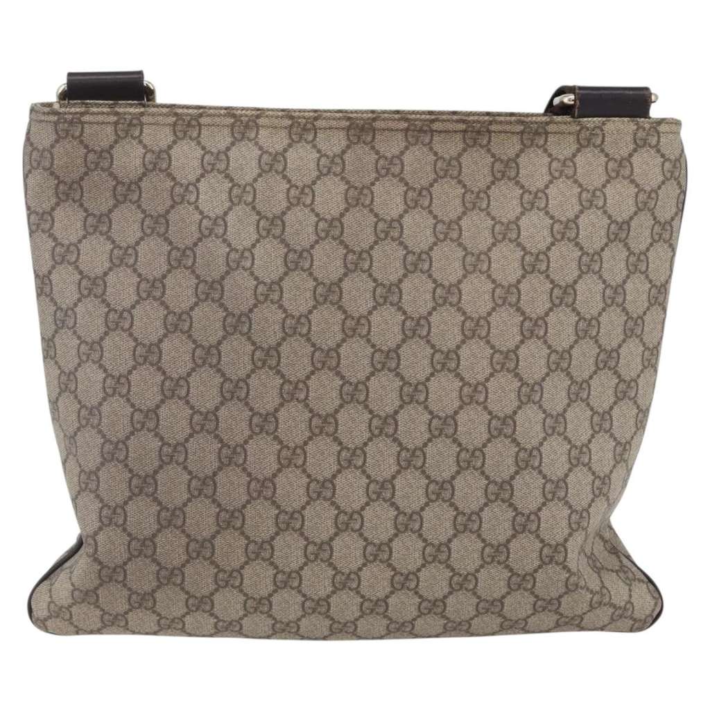 Gucci Zip Top Messenger Bag Beige Good condition - Back View