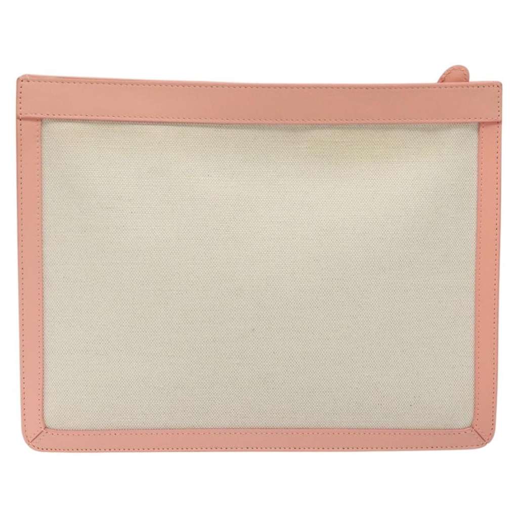 Balenciaga Navy Clutch Pink Canvas Good condition - Back View